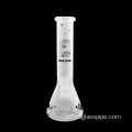 15 polegadas de copo de copo de areia fumando tubo de água de vidro de água com tigela de downlow preto e machos de 14 mm de 14 mm